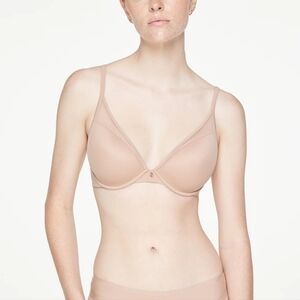 NWT Thirdlove 24/7 Classic Uplift Plunge Bra Mesh Cover Beige Size 36A 1/2